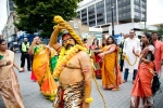 London, bonalu festival, over 800 nris participate in bonalu festivities in london organized by telangana community, Handloom