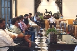 Chiranjeevi breaking updates, Tollywood latest, chiranjeevi chairs a crucial meeting at his home, Tollywood updates