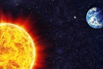 distance between earth and sun in km, who calculated distance between earth and sun, distance between sun and earth mentioned in hanuman chalisa s chaupai, Hanuman chalisa