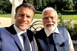 Emmanuel Macron and Narendra Modi, Emmanuel Macron and Narendra Modi breaking news, france and indian prime ministers share their friendship on social media, Indian navy