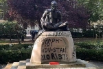 Mahatma Gandhi Statue in London news, Mahatma Gandhi Statue in London breaking, iconic gandhi statue vandalised near london university, Events