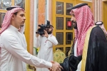 , , journalist jamal khashoggi s son arrives in u s after lifting travel ban, King salman