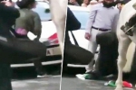 journalist saving Indian flag, journalist saving Indian flag in London, watch journalist jumps into violent protest to save indian tricolor, Sputnik v