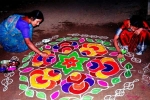 indian rangoli, hindu traditions, spiritual and cultural significance of making rangoli outside the house, Rangoli