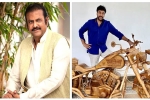 Chiranjeevi, Chiranjeevi, mohan babu gifts chiranjeevi a customized wooden bike on his birthday, Samantha akkineni