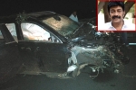 Rajasekhar breaking news, Rajasekhar, rajasekhar meets with a road accident, Mercedes benz