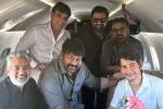 Chiranjeevi YS Jagan, Tollywood with YS Jagan, megastar and team flies to vijayawada to meet ys jagan, Jaganmohan reddy