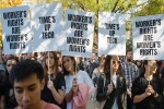 google employees, google employees, google employees across the world to stage sit in protest against workplace harassment, Labour day