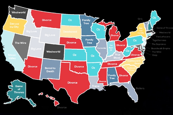 Most popular HBO series of Pennsylvania