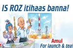 Amul celebrates ISRO’s success in its own way, ISRO, amul celebrates isro s success in its own way, Vikas kumar