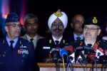 Rear Admiral D S Gujral, tri services press briefing, indian army navy air force joint press briefing, Krishna ghati Rear Admiral D S Gujral, tri services press briefing, indian army navy air force joint press briefing, Krishna ghati