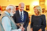 Narendra Modi to Joe Biden family, Narendra Modi diamond for Biden, modi s 20 000 diamond becomes most expensive gift to biden family, First lady