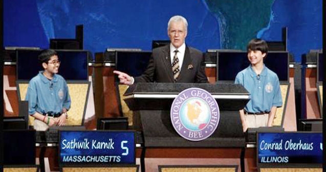 Sathwik Karnik, an Indian-origin boy wins National Geographic Bee contest 2013